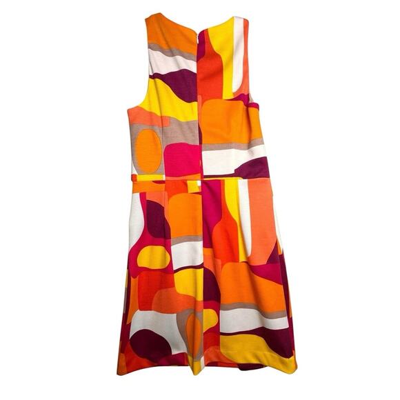 Trina Turk Mini Dress Women Yellow Orange Mod Sleeveless Sz 2 Scooby Doo Costume - Picture 4 of 15